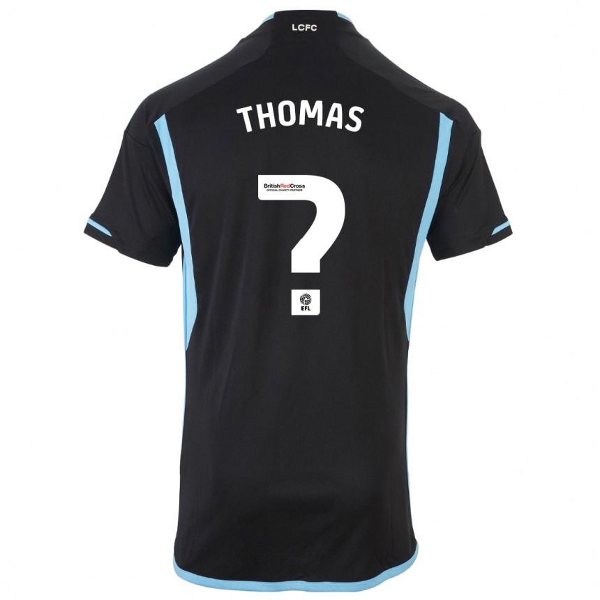 Niño Fútbol Camiseta Tristan Thomas #0 Negro 2ª Equipación 2023/24 Perú