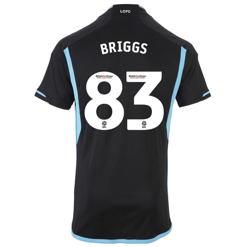 Niño Fútbol Camiseta Logan Briggs #83 Negro 2ª Equipación 2023/24 Perú