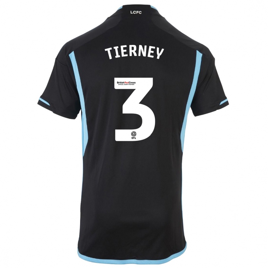 Niño Fútbol Camiseta Sam Tierney #3 Negro 2ª Equipación 2023/24 Perú