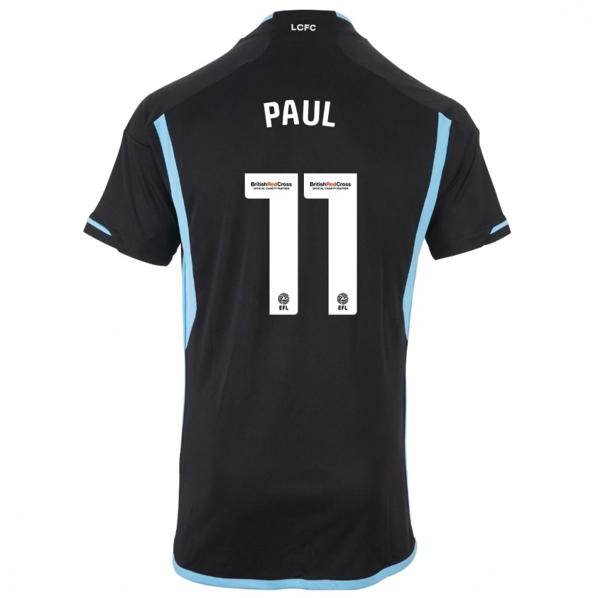 Niño Fútbol Camiseta Lachante Paul #11 Negro 2ª Equipación 2023/24 Perú