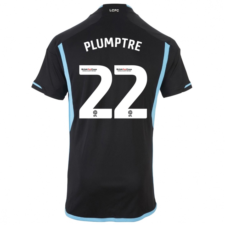 Niño Fútbol Camiseta Ashleigh Plumptre #22 Negro 2ª Equipación 2023/24 Perú