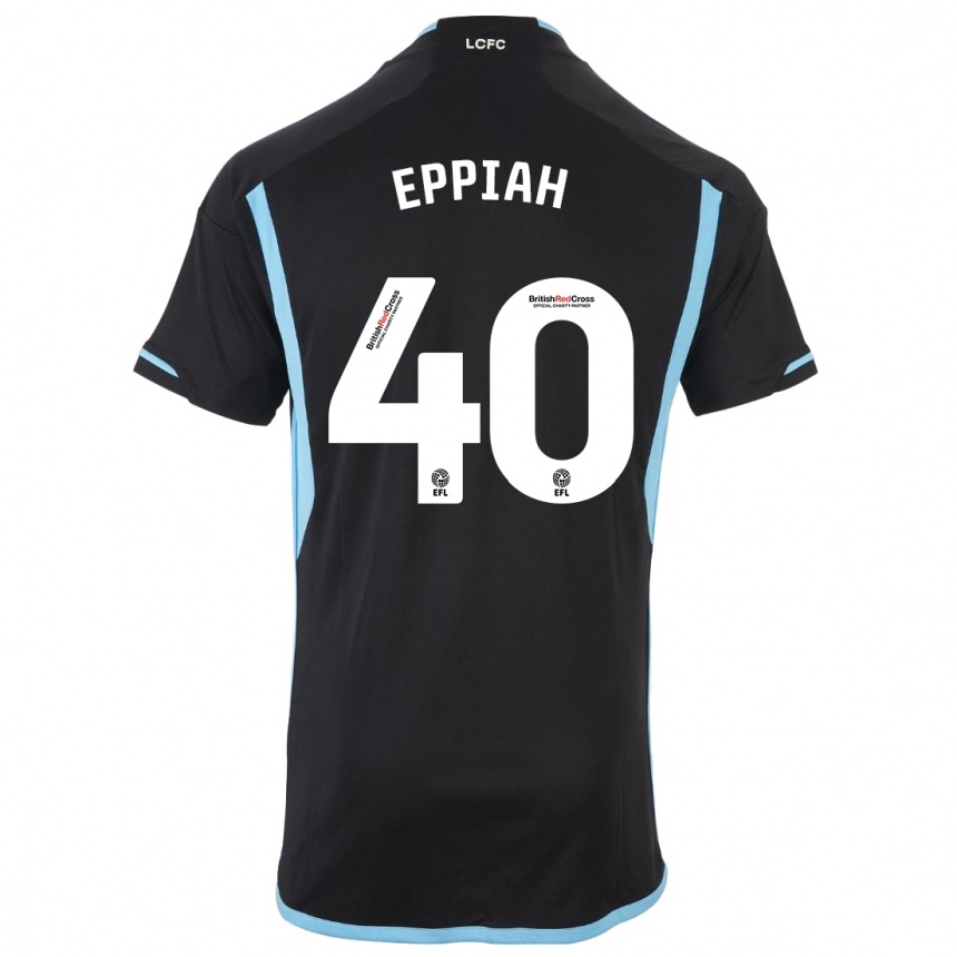 Niño Fútbol Camiseta Josh Eppiah #40 Negro 2ª Equipación 2023/24 Perú