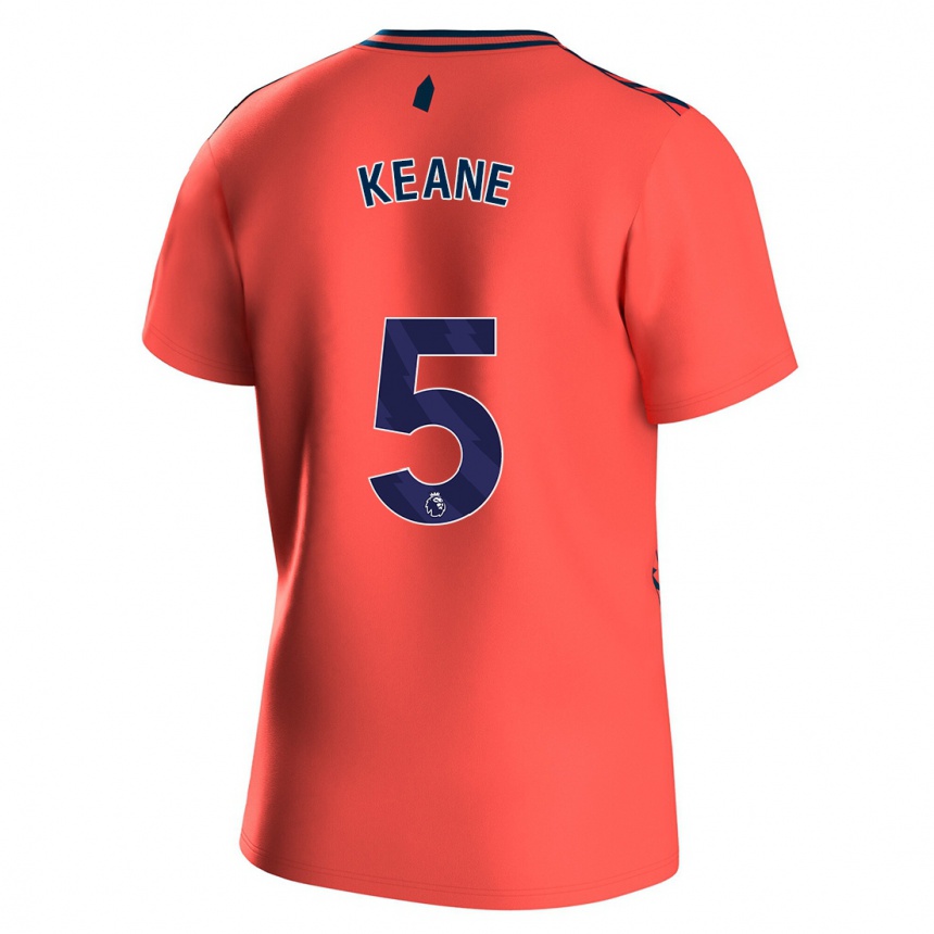 Niño Fútbol Camiseta Michael Keane #5 Coralino 2ª Equipación 2023/24 Perú