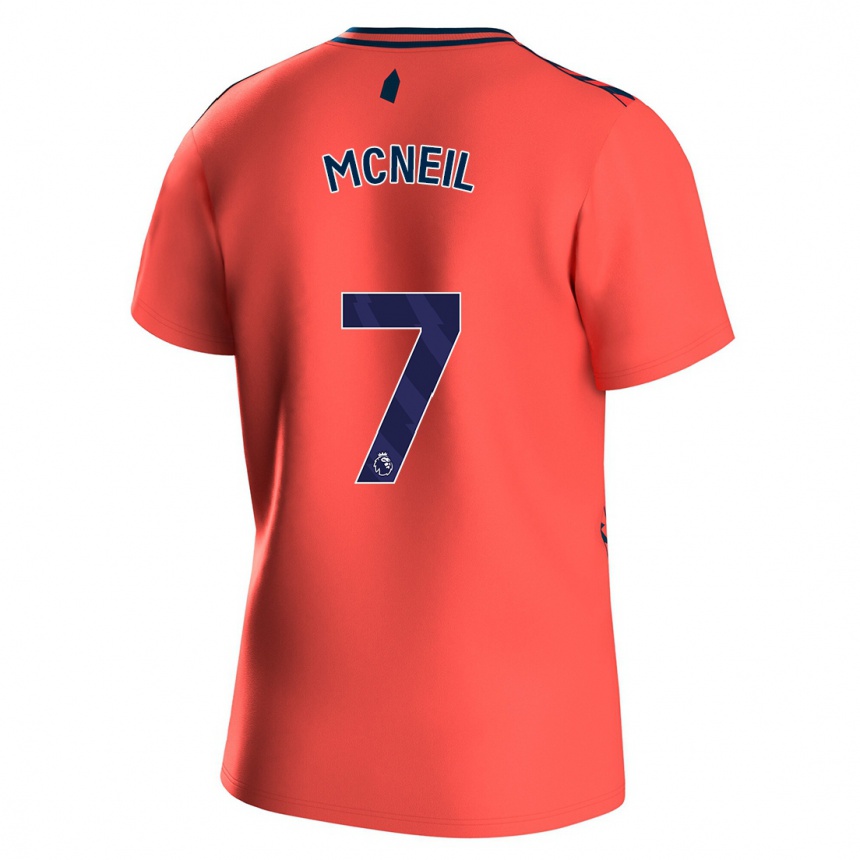 Niño Fútbol Camiseta Dwight Mcneil #7 Coralino 2ª Equipación 2023/24 Perú