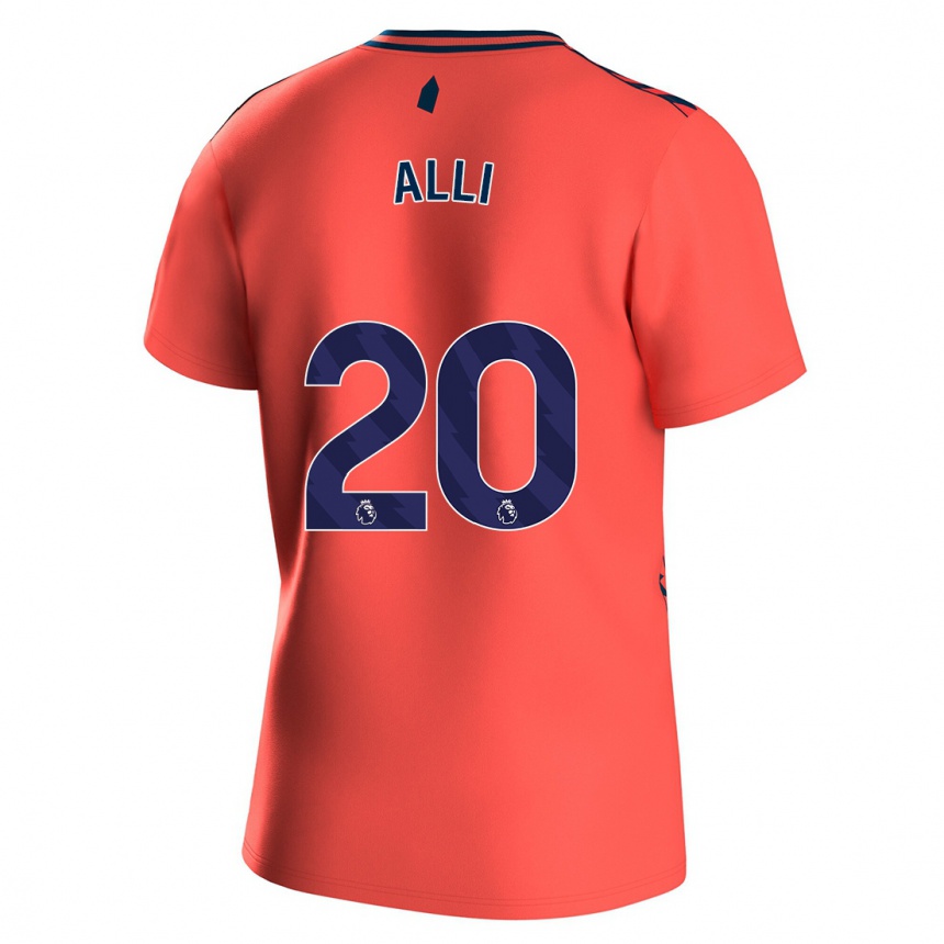 Niño Fútbol Camiseta Dele Alli #20 Coralino 2ª Equipación 2023/24 Perú