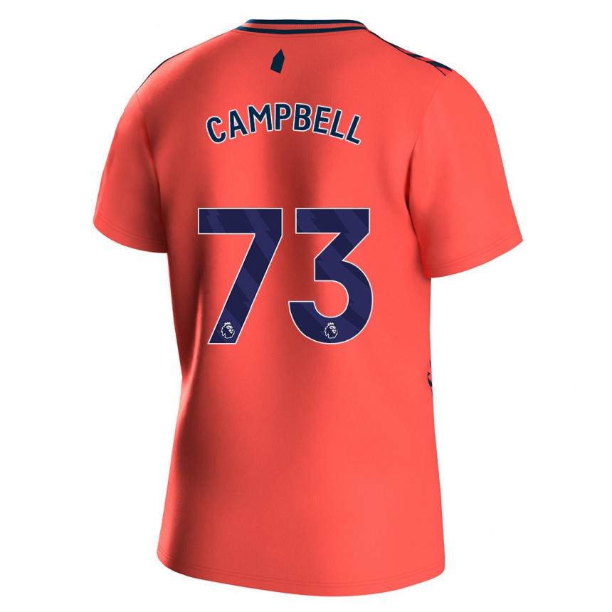 Niño Fútbol Camiseta Elijah Campbell #73 Coralino 2ª Equipación 2023/24 Perú