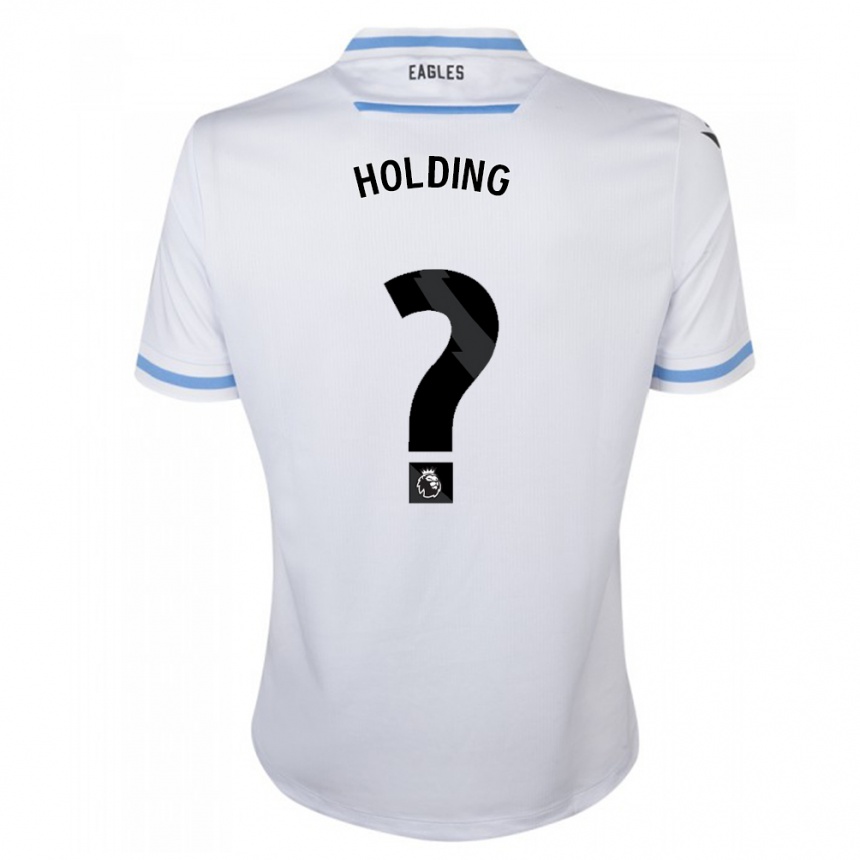 Niño Fútbol Camiseta Rob Holding #0 Blanco 2ª Equipación 2023/24 Perú