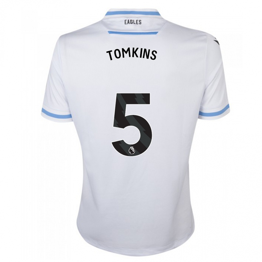 Niño Fútbol Camiseta James Tomkins #5 Blanco 2ª Equipación 2023/24 Perú