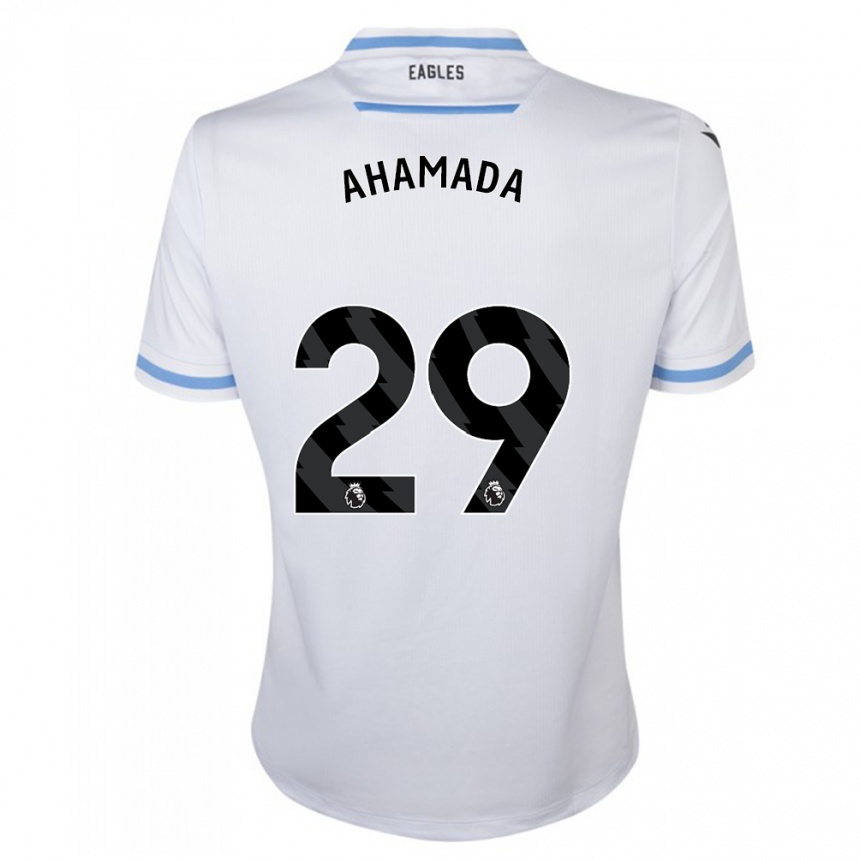 Niño Fútbol Camiseta Naouirou Ahamada #29 Blanco 2ª Equipación 2023/24 Perú