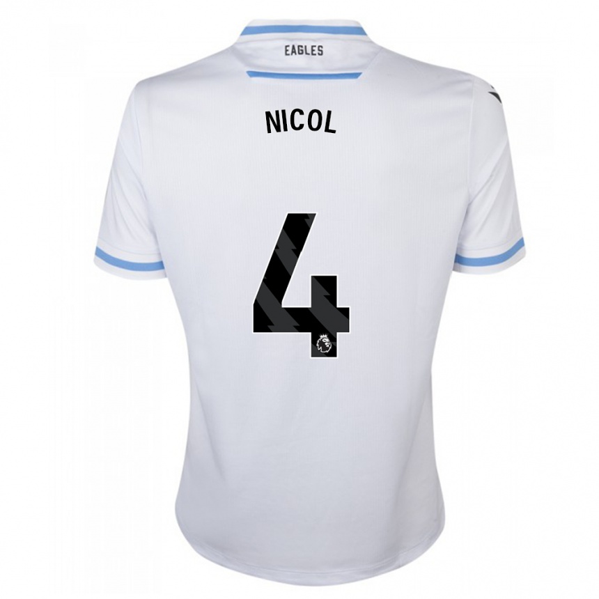 Niño Fútbol Camiseta Leigh Nicol #4 Blanco 2ª Equipación 2023/24 Perú