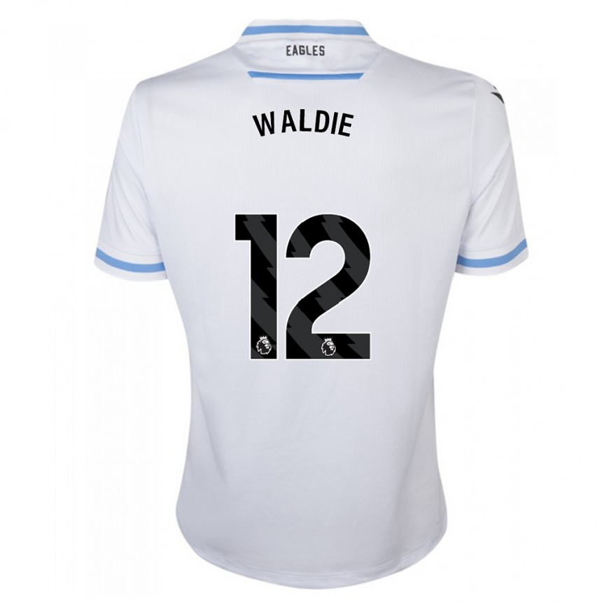 Niño Fútbol Camiseta Lizzie Waldie #12 Blanco 2ª Equipación 2023/24 Perú