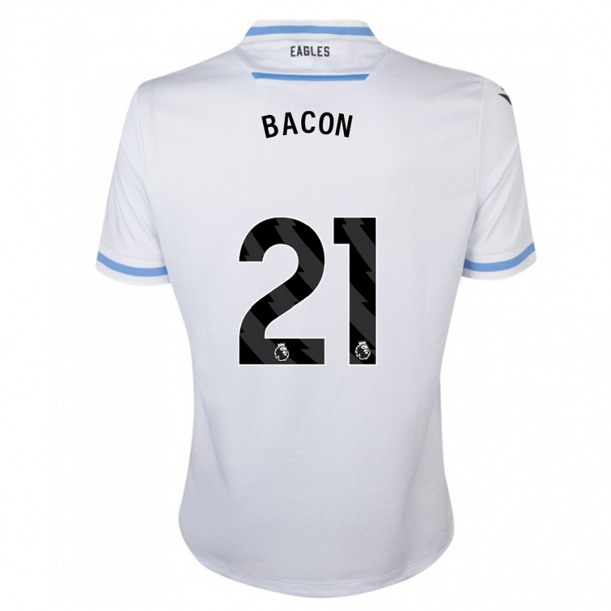 Niño Fútbol Camiseta Skye Bacon #21 Blanco 2ª Equipación 2023/24 Perú