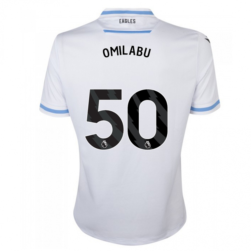 Niño Fútbol Camiseta David Omilabu #50 Blanco 2ª Equipación 2023/24 Perú