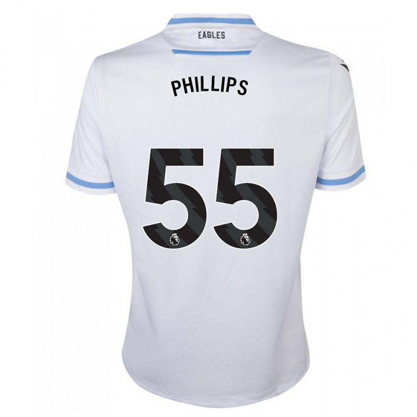 Niño Fútbol Camiseta Killian Phillips #55 Blanco 2ª Equipación 2023/24 Perú