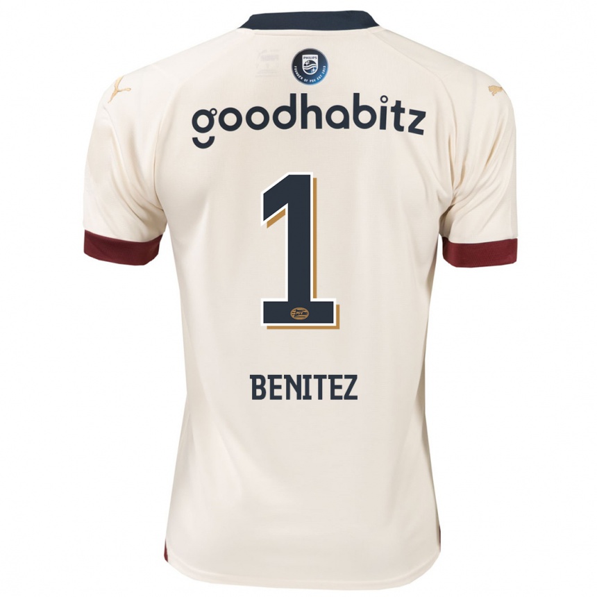 Niño Fútbol Camiseta Walter Benítez #1 Blanquecino 2ª Equipación 2023/24 Perú