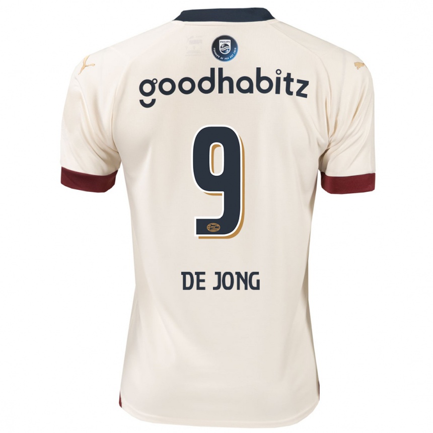 Niño Fútbol Camiseta Luuk De Jong #9 Blanquecino 2ª Equipación 2023/24 Perú