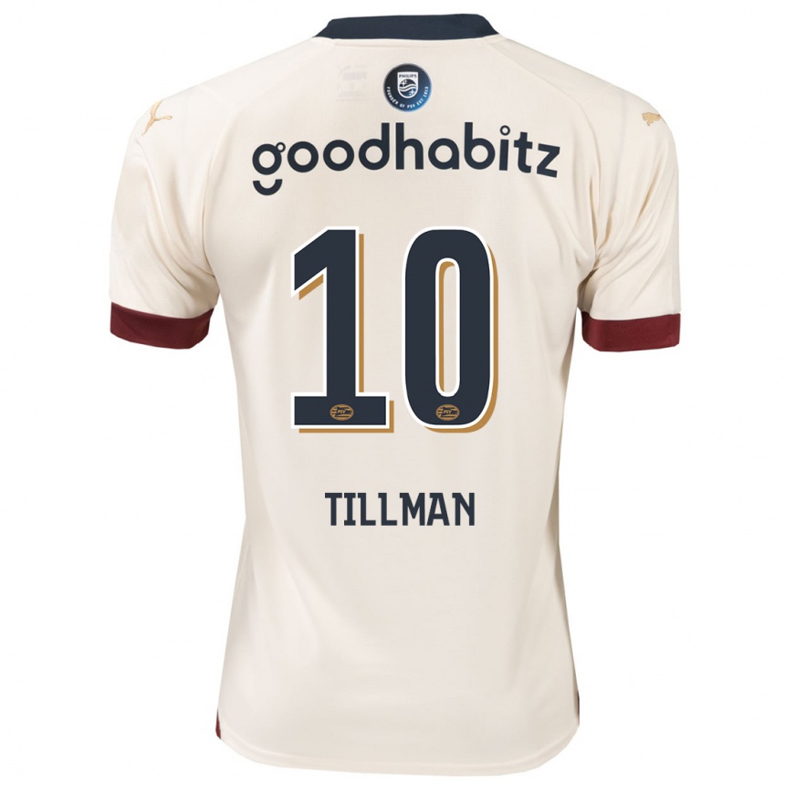 Niño Fútbol Camiseta Malik Tillman #10 Blanquecino 2ª Equipación 2023/24 Perú