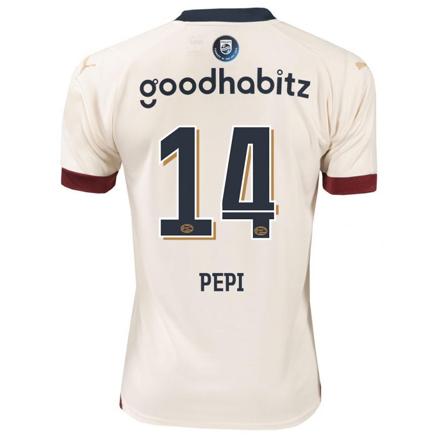 Niño Fútbol Camiseta Ricardo Pepi #14 Blanquecino 2ª Equipación 2023/24 Perú