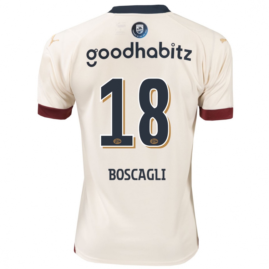 Niño Fútbol Camiseta Olivier Boscagli #18 Blanquecino 2ª Equipación 2023/24 Perú