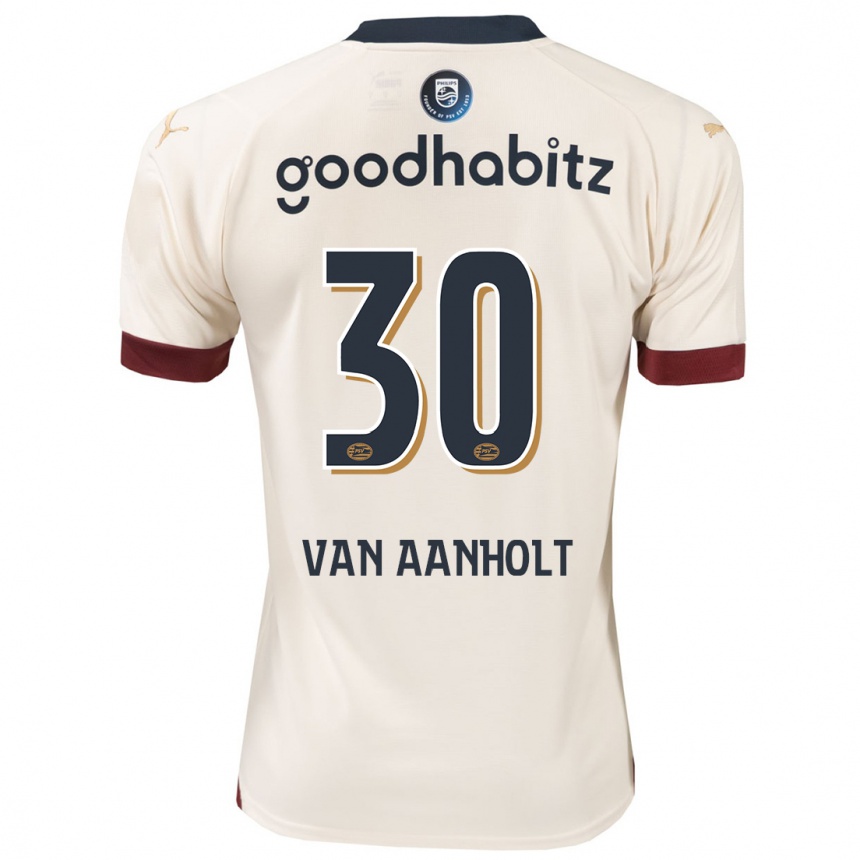 Niño Fútbol Camiseta Patrick Van Aanholt #30 Blanquecino 2ª Equipación 2023/24 Perú