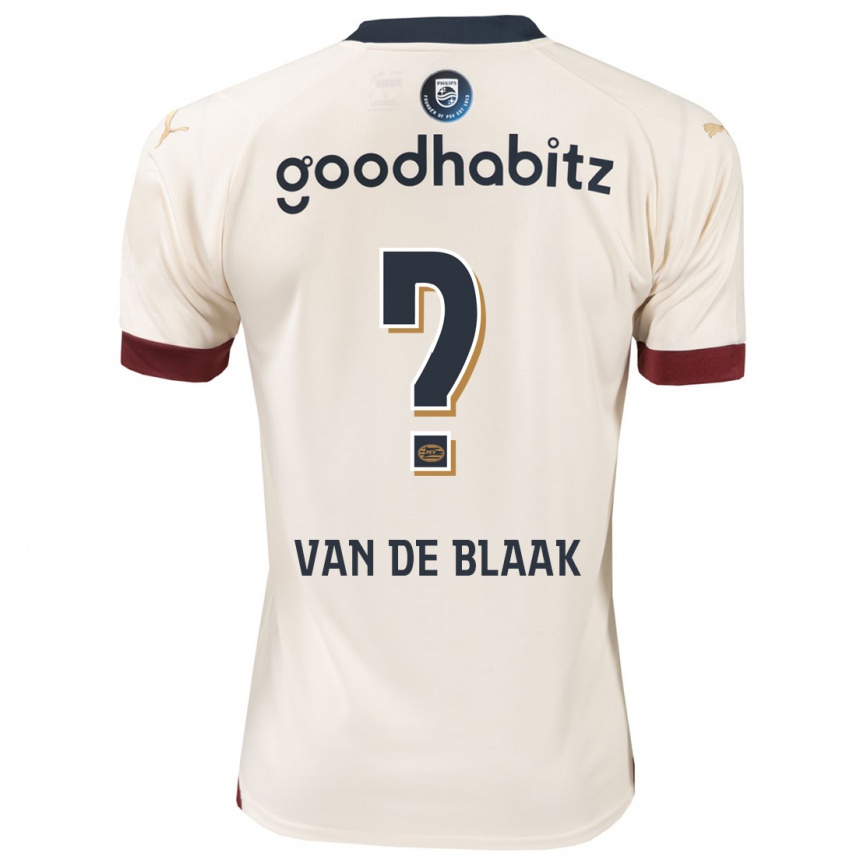 Niño Fútbol Camiseta Emmanuel Van De Blaak #0 Blanquecino 2ª Equipación 2023/24 Perú