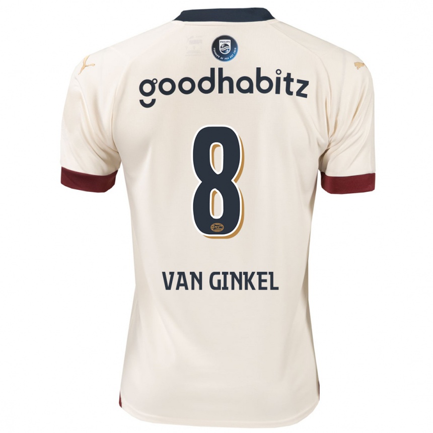 Niño Fútbol Camiseta Marco Van Ginkel #8 Blanquecino 2ª Equipación 2023/24 Perú