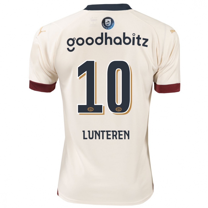 Niño Fútbol Camiseta Desiree Van Lunteren #10 Blanquecino 2ª Equipación 2023/24 Perú