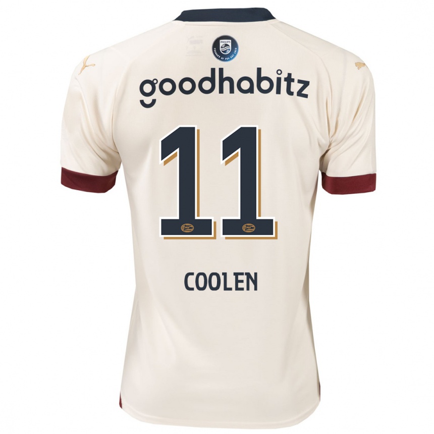 Niño Fútbol Camiseta Nadia Coolen #11 Blanquecino 2ª Equipación 2023/24 Perú