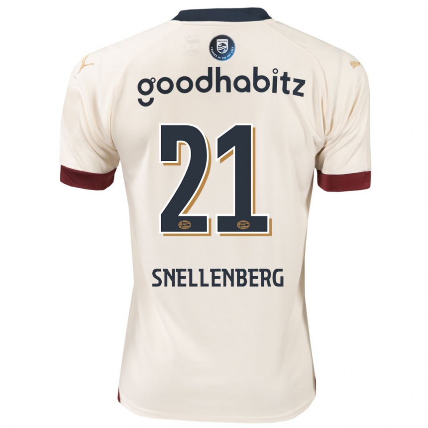 Niño Fútbol Camiseta Maxime Snellenberg #21 Blanquecino 2ª Equipación 2023/24 Perú