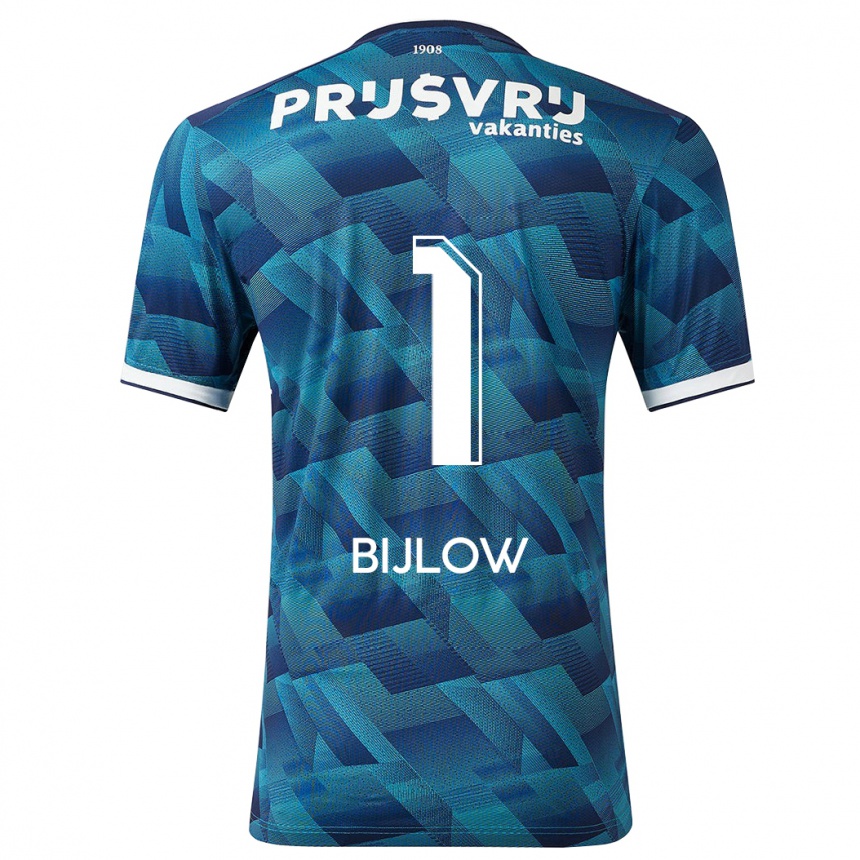 Niño Fútbol Camiseta Justin Bijlow #1 Azul 2ª Equipación 2023/24 Perú