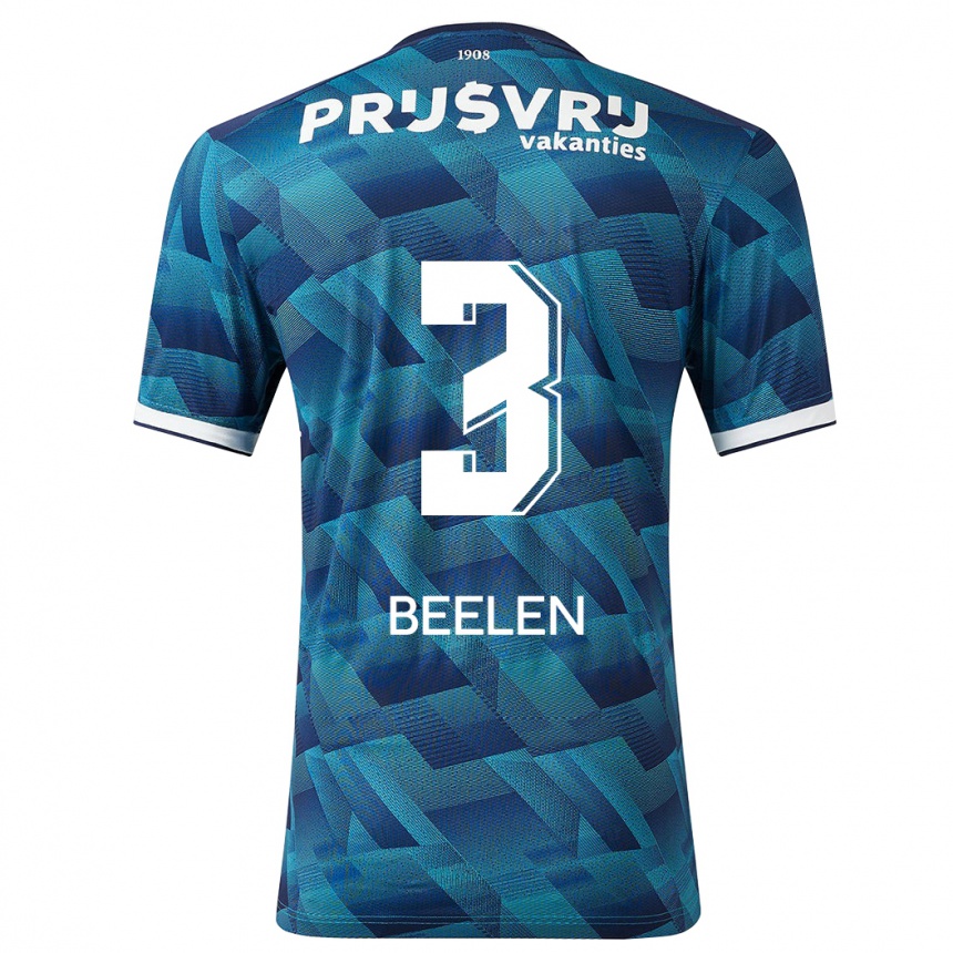 Niño Fútbol Camiseta Thomas Beelen #3 Azul 2ª Equipación 2023/24 Perú