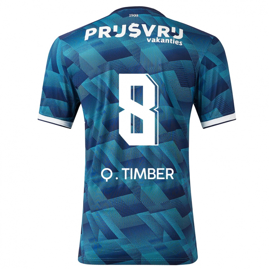 Niño Fútbol Camiseta Quinten Timber #8 Azul 2ª Equipación 2023/24 Perú