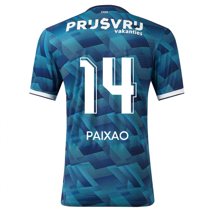 Niño Fútbol Camiseta Igor Paixão #14 Azul 2ª Equipación 2023/24 Perú