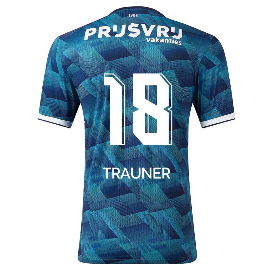 Niño Fútbol Camiseta Gernot Trauner #18 Azul 2ª Equipación 2023/24 Perú