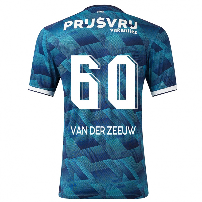 Niño Fútbol Camiseta Twan Van Der Zeeuw #60 Azul 2ª Equipación 2023/24 Perú