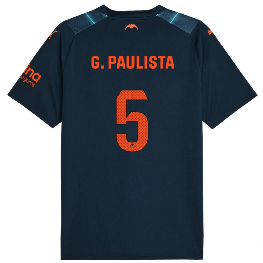 Niño Fútbol Camiseta Gabriel Paulista #5 Azul Marino 2ª Equipación 2023/24 Perú