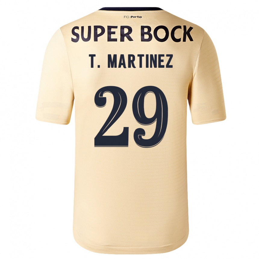 Niño Fútbol Camiseta Toni Martínez #29 Beige-Dorado 2ª Equipación 2023/24 Perú