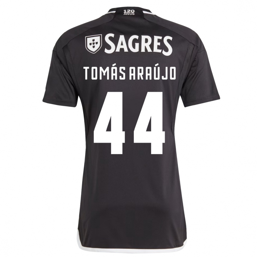 Niño Fútbol Camiseta Tomás Araújo #44 Negro 2ª Equipación 2023/24 Perú