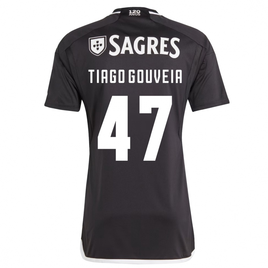 Niño Fútbol Camiseta Tiago Gouveia #47 Negro 2ª Equipación 2023/24 Perú