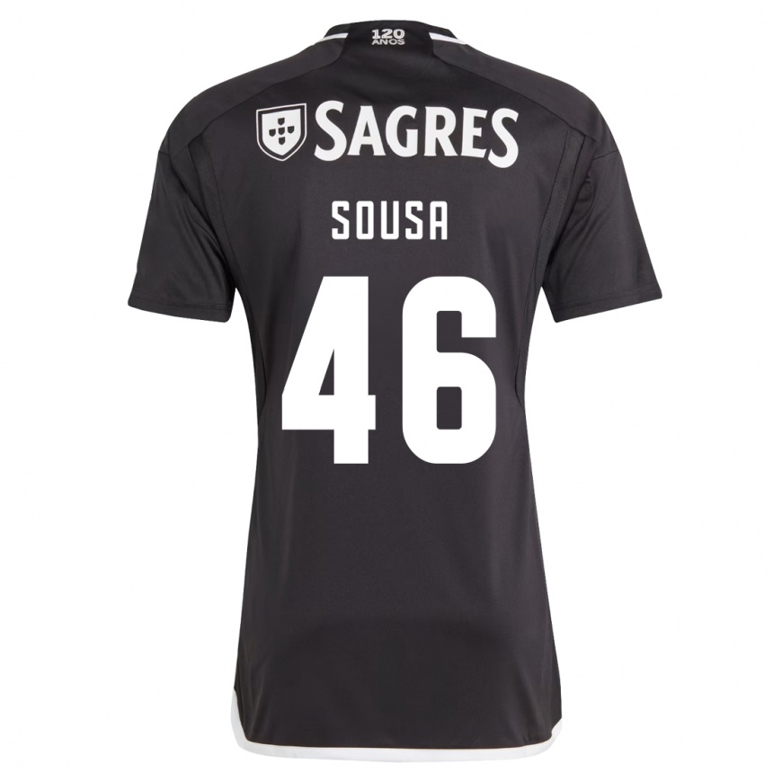 Niño Fútbol Camiseta Gerson Sousa #46 Negro 2ª Equipación 2023/24 Perú