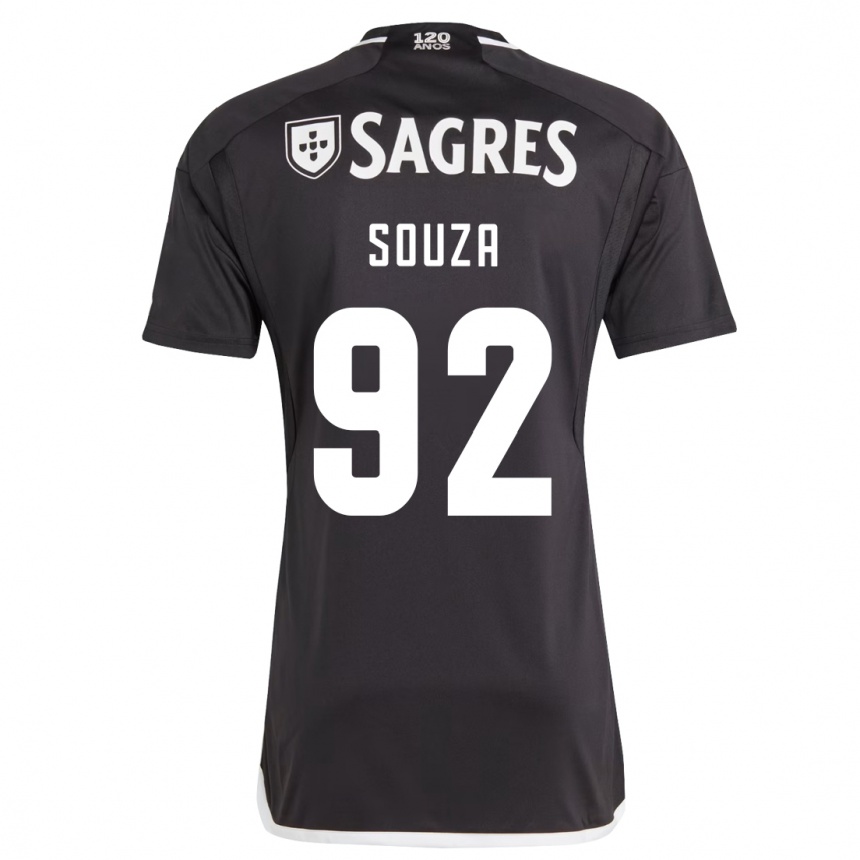 Niño Fútbol Camiseta Pedro Souza #92 Negro 2ª Equipación 2023/24 Perú