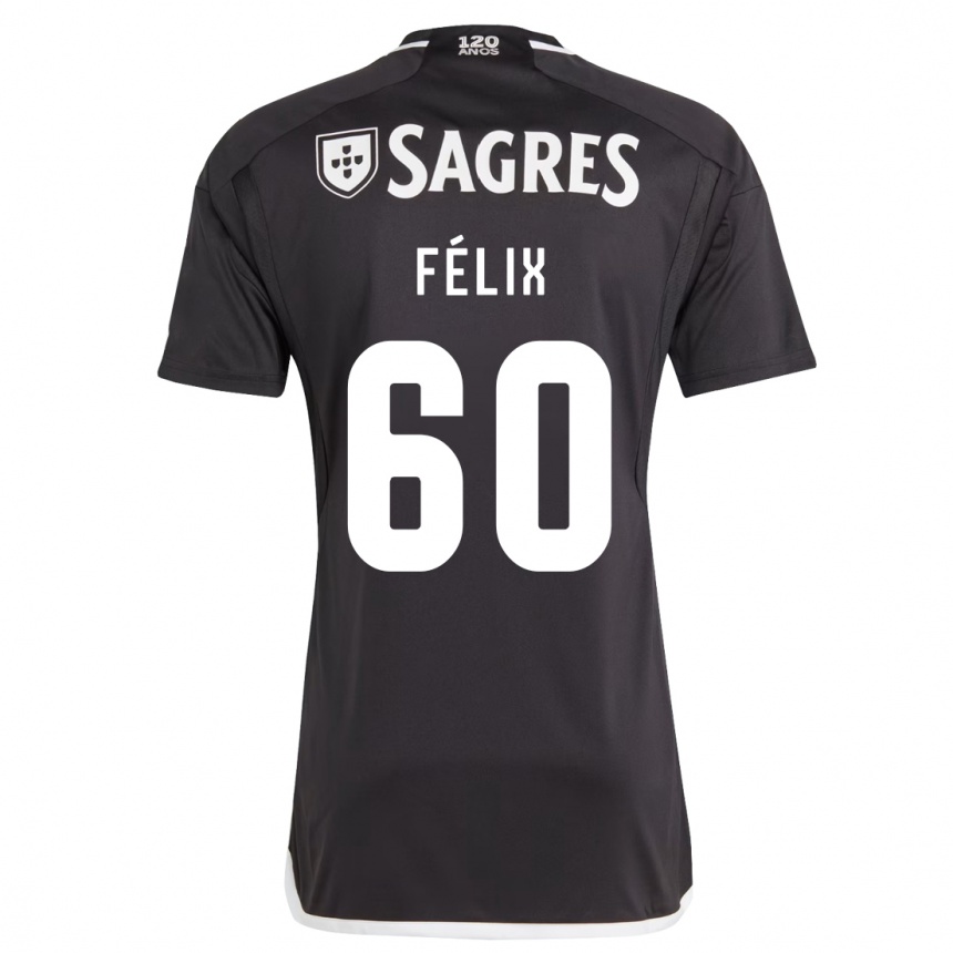 Niño Fútbol Camiseta Nuno Félix #60 Negro 2ª Equipación 2023/24 Perú