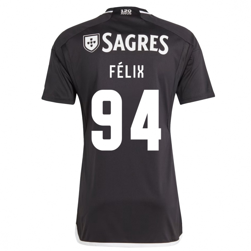 Niño Fútbol Camiseta Hugo Félix #94 Negro 2ª Equipación 2023/24 Perú