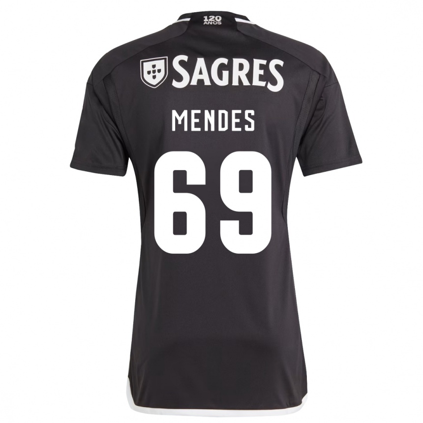 Niño Fútbol Camiseta Vladimir Mendes #69 Negro 2ª Equipación 2023/24 Perú