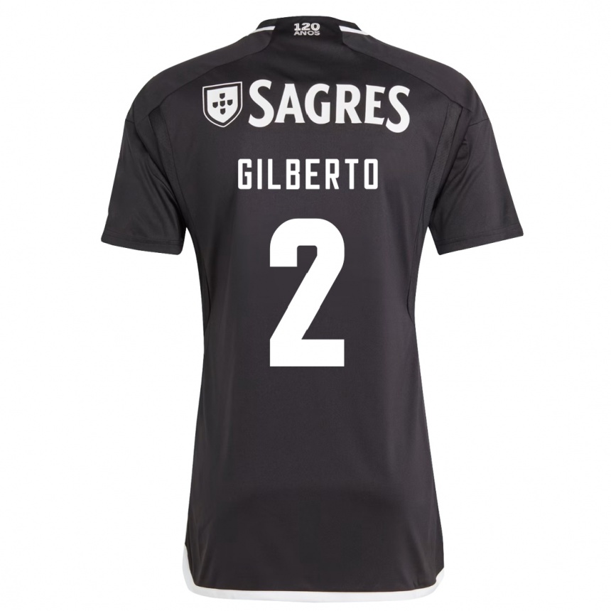 Niño Fútbol Camiseta Gilberto #2 Negro 2ª Equipación 2023/24 Perú