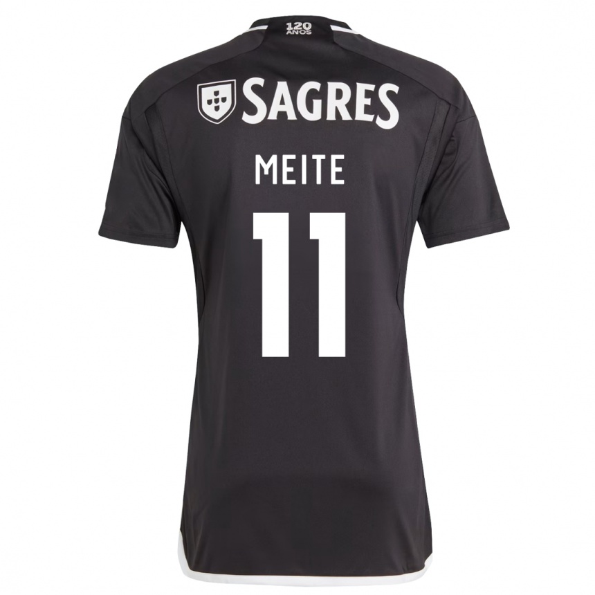 Niño Fútbol Camiseta Soualiho Meite #11 Negro 2ª Equipación 2023/24 Perú