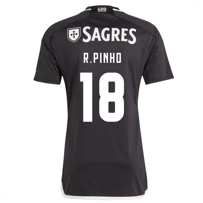 Niño Fútbol Camiseta Rodrigo Pinho #18 Negro 2ª Equipación 2023/24 Perú