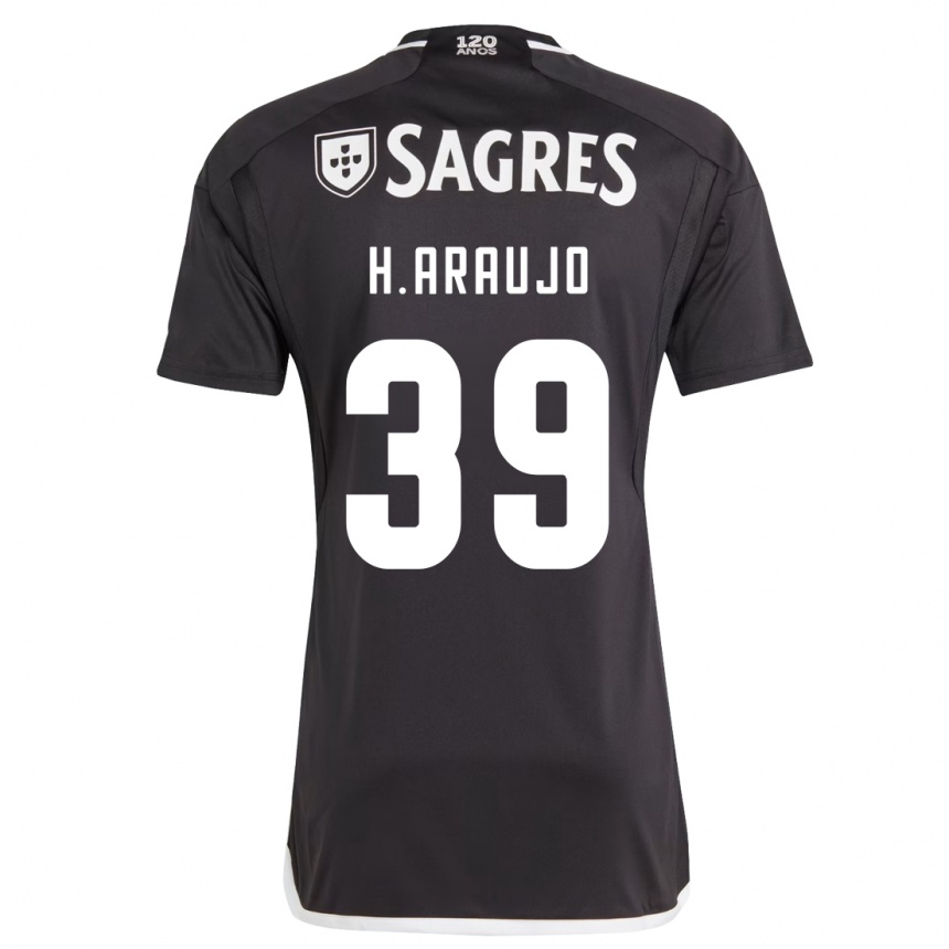 Niño Fútbol Camiseta Henrique Araujo #39 Negro 2ª Equipación 2023/24 Perú