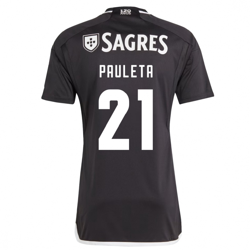 Niño Fútbol Camiseta Pauleta #21 Negro 2ª Equipación 2023/24 Perú