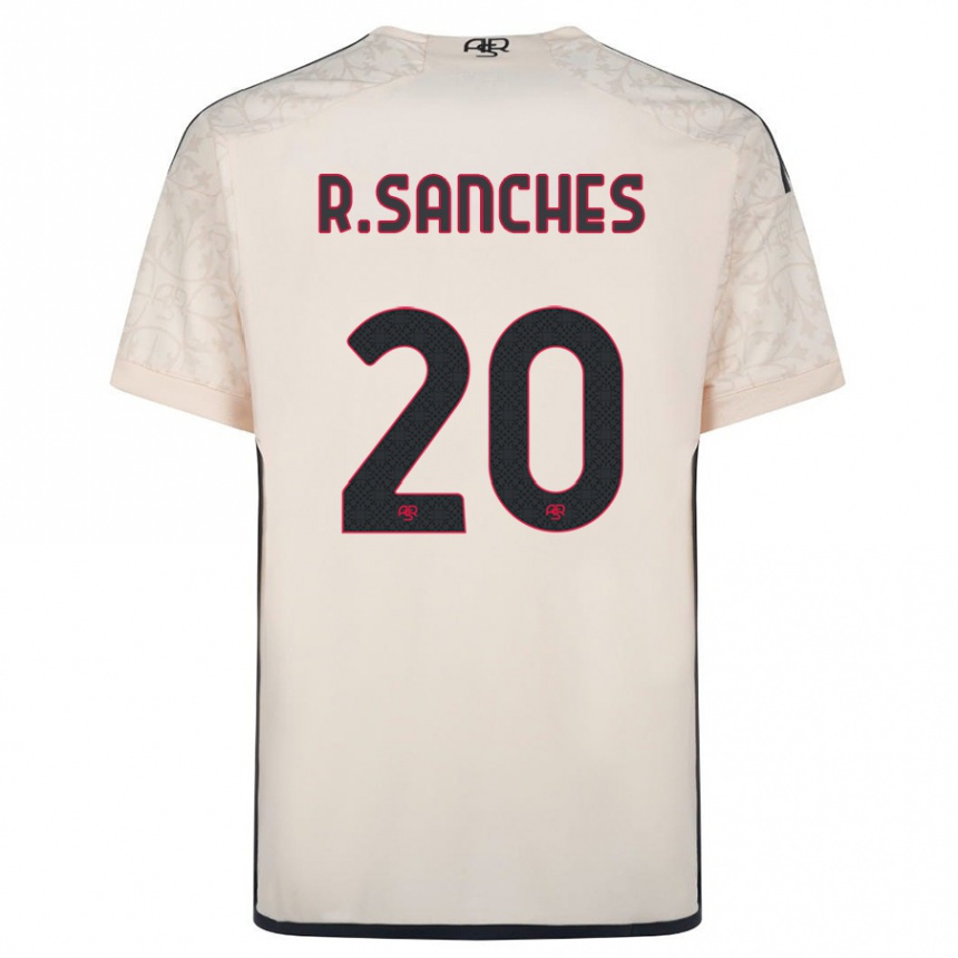 Niño Fútbol Camiseta Renato Sanches #20 Blanquecino 2ª Equipación 2023/24 Perú